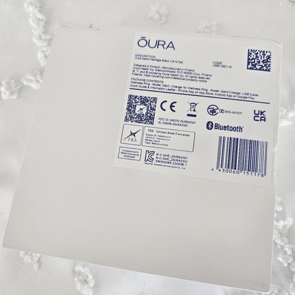 Oura Ring Gen3 Heritage Black Size 10 - Picture 7 of 7